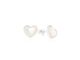 Louis Montini (Jewelry) Sterling Silver 925 Earrings ต่างหูเงินแท้ 92.5% ต่างหูผู้หญิง ฝังหินมงคล รูปหัวใจ LJER10