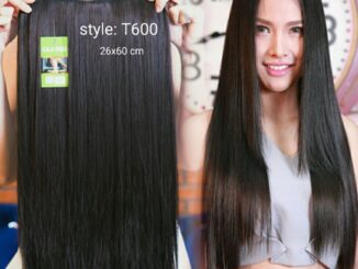 แฮร์พีช  hairpiece แฮร์พีชcalawigs รหัสT600กว้าง26cmยาว60cm ชิ้นหนาพิเศษไหมด้านเหมือนผมจริง แฮร์พีชตรงยาว