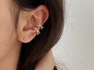 【COD Tangding】เครื่องประดับต่างหูเพชรสไตล์เกาหลีเรียบง่าย 1 ชิ้น
