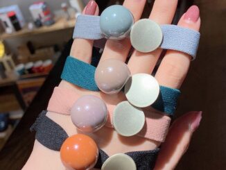 ยางรัดผม ยืดหยุ่น สีลูกกวาด สําหรับผู้หญิง
