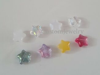 ลูกปัดแก้วจิ๋ว ดาว พรีเมี่ยม DIY Handmade Jewelry (ซองละ10เม็ด)