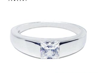 Memorine Jewelry แหวนเงินแท้ 925 ฝังเพชรสวิส (CZ) : ONLR185