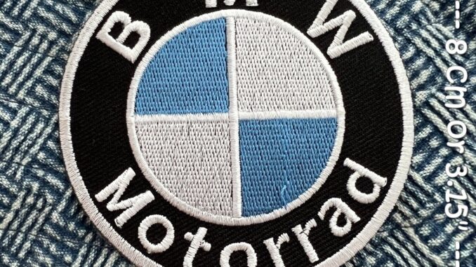 BMW Motorrad ตัวรีดติดเสื้อ อาร์มรีด อาร์มปัก ตกแต่งเสื้อผ้า หมวก กระเป๋า แจ๊คเก็ตยีนส์ Racing Embroidered Iron on Patch