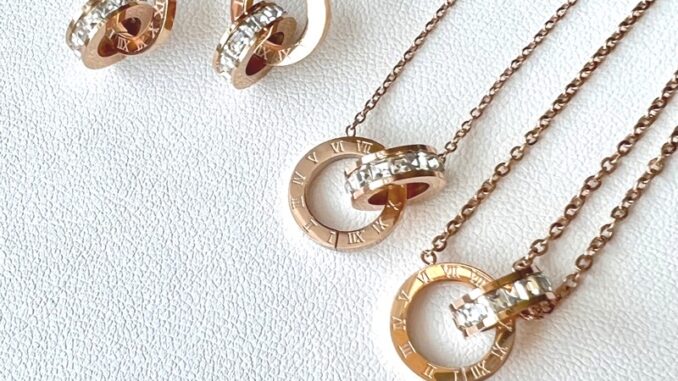 Vickii cross TM 14k ENB set. (เซ็ตต่างหู ข้อมือ สร่อยคอ งานชุบ 14k (สแตนเลส) สวย ทน เงา โดนน้ำ โดนน้ำหอมได้สบายๆเลยค่ะ) Vickii cross TM 14k ENB set. (เซ็ตต่างหู ข้อมือ สร่อยคอ งานชุบ 14k (สแตนเลส) สวย ทน เงา โดนน้ำ โดนน้ำหอมได้สบายๆเลยค่ะ)