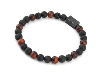 N.IX กำไลหิน รุ่น The Classic - Chivalry หิน Red tiger eye