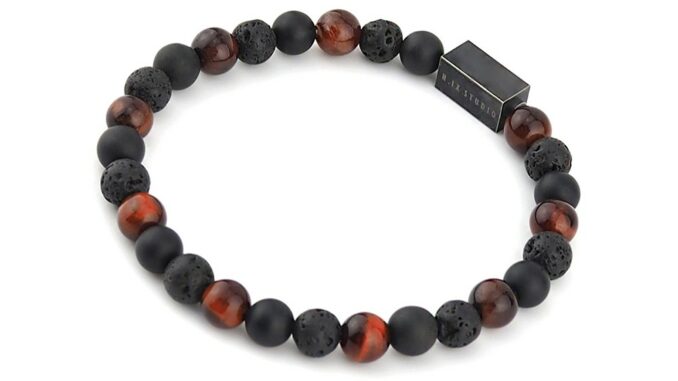 N.IX กำไลหิน รุ่น The Classic - Chivalry หิน Red tiger eye