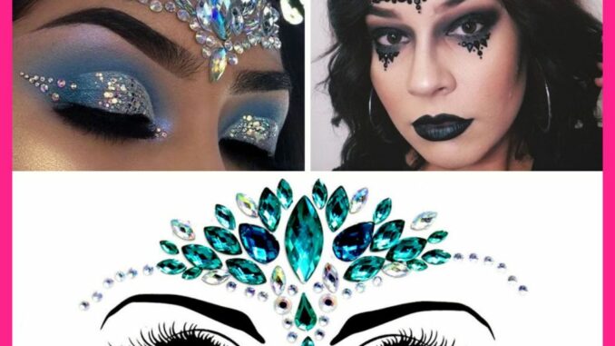 FaceGem คริสตัลใหญ่ ติดหน้า สติ๊กเกอร์ คริสตัล