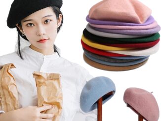 Women Girl Beret French Artist Warm Wool Winter Beanie Hat Cap Vintage Plain Beret Hats Solid Color Elegant Lady Winter Caps