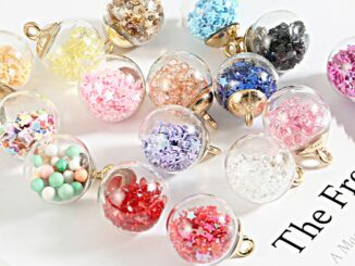 จี้ลูกบอล ใส สําหรับทําเครื่องประดับ Diy 10 ชิ้น