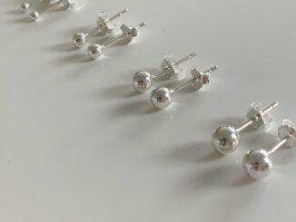 A.piece  ต่างหูเงินแท้ [all silver 925] Dot earrings (275)