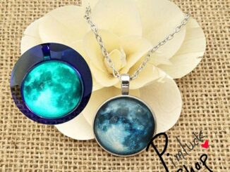 พร้อมส่ง สร้อยคอจี้เรืองแสงลายตามภาพ