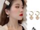 A HELLO GIRL ต่างหูสตั๊ด เรซิ่น รูปหัวใจ สีชมพูหวาน สไตล์มินิมอล แฟชั่นสําหรับผู้หญิง