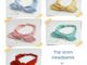 ผ้าคาดผมโบว์ผ้าคอตตอน สีพื้น2 แดง/ฟ้า/เหลือง/ชมพู/เขียว Solid color cotton Headbands