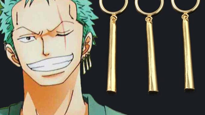 TWINKLE1 Japan Cosplay Clip Earrings Fashion Gift Accessories Drop Earrings 3 Pcs/Set Non Piercing Ear Clip Jewelry Cartoon Anime Roronoa Zoro Earrings