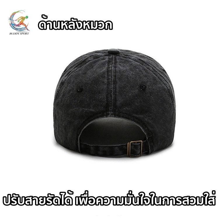 05C7 หมวกแก๊ปเบสบอล ปีกโค้ง ปักลาย Original The Black สียีนส์สวยหรู classic