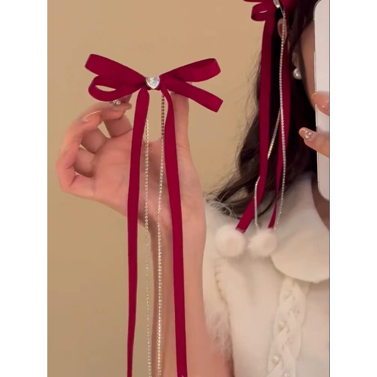 [1PCS]กิ๊บติดผมบัลเล่ต์ ประดับโบว์ริบบิ้นลูกไม้น่ารัก อเนกประสงค์ 2023