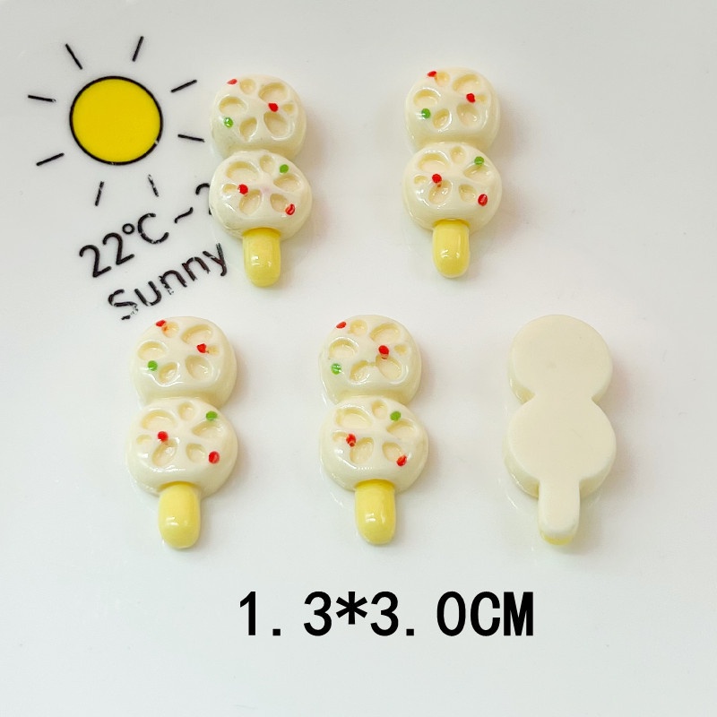 [2 #] Jibbitz Crocs ของเล่นไม้เสียบบาร์บีคิว ไส้กรอก ผัก ดอกบัว เห็ด เบียร์ อาหาร ครีม เหงือก เรซิ่น DIY QP