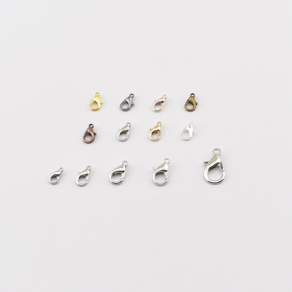 20-50pcs【ps072】ตะขอก้ามปู สําหรับทําเครื่องประดับ สร้อยคอ สร้อยข้อมือ DIY 20-50 ชิ้น ต่อล็อต