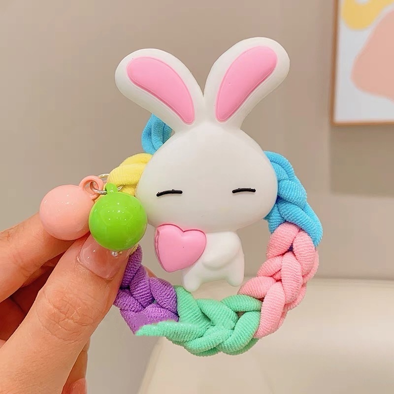 9 บาท ยางรัดผม แบบถัก ลายการ์ตูนสุนัข สตรอเบอร์รี่ หมีน่ารัก สีสันสดใส สําหรับผู้หญิง 2024