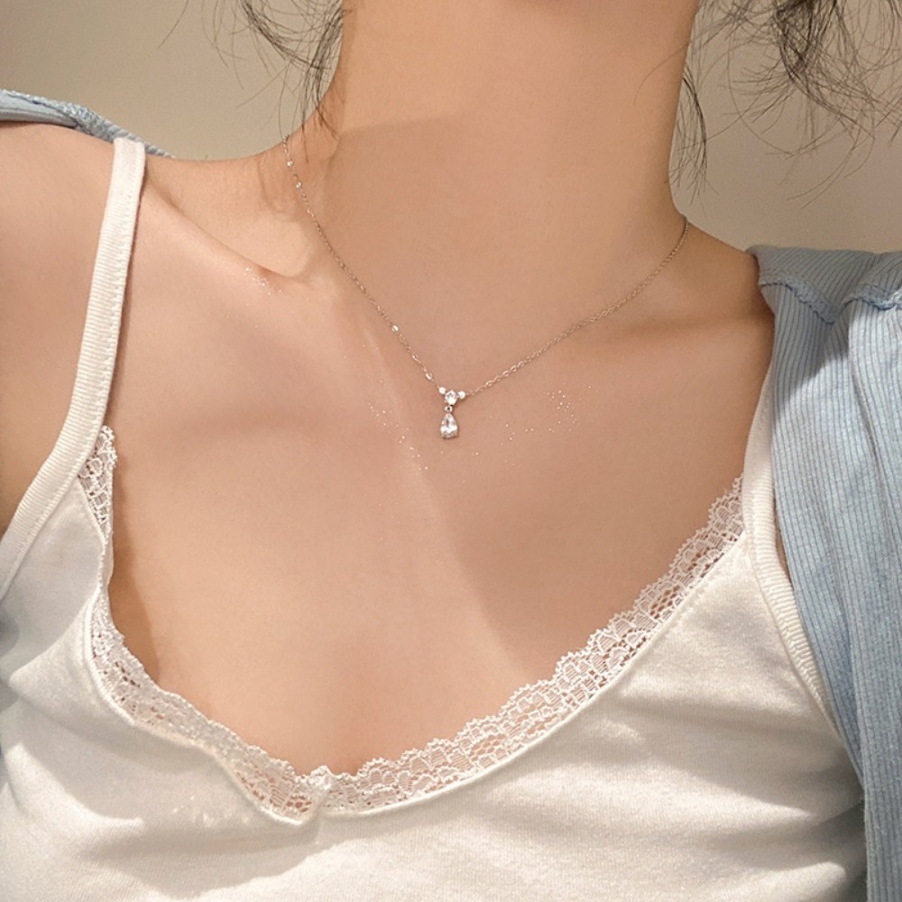 A HELLO GIRL สร้อยคอ สายโซ่ สไตล์เกาหลี สําหรับผู้หญิง นักเรียน
