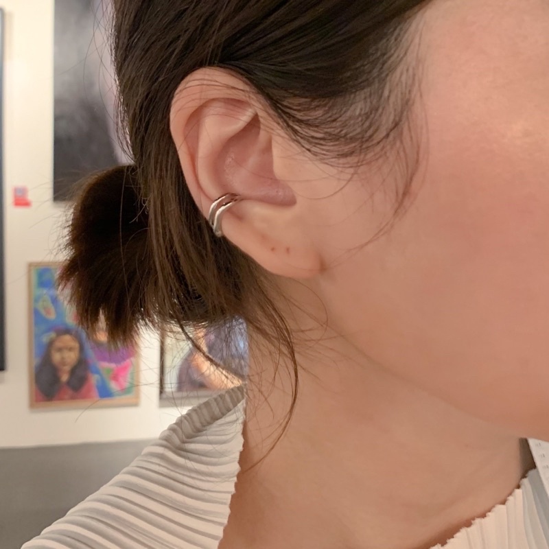 A.piece  ต่างหูเงินแท้ ต่างหูหนีบ [all silver 925] bone earcuff