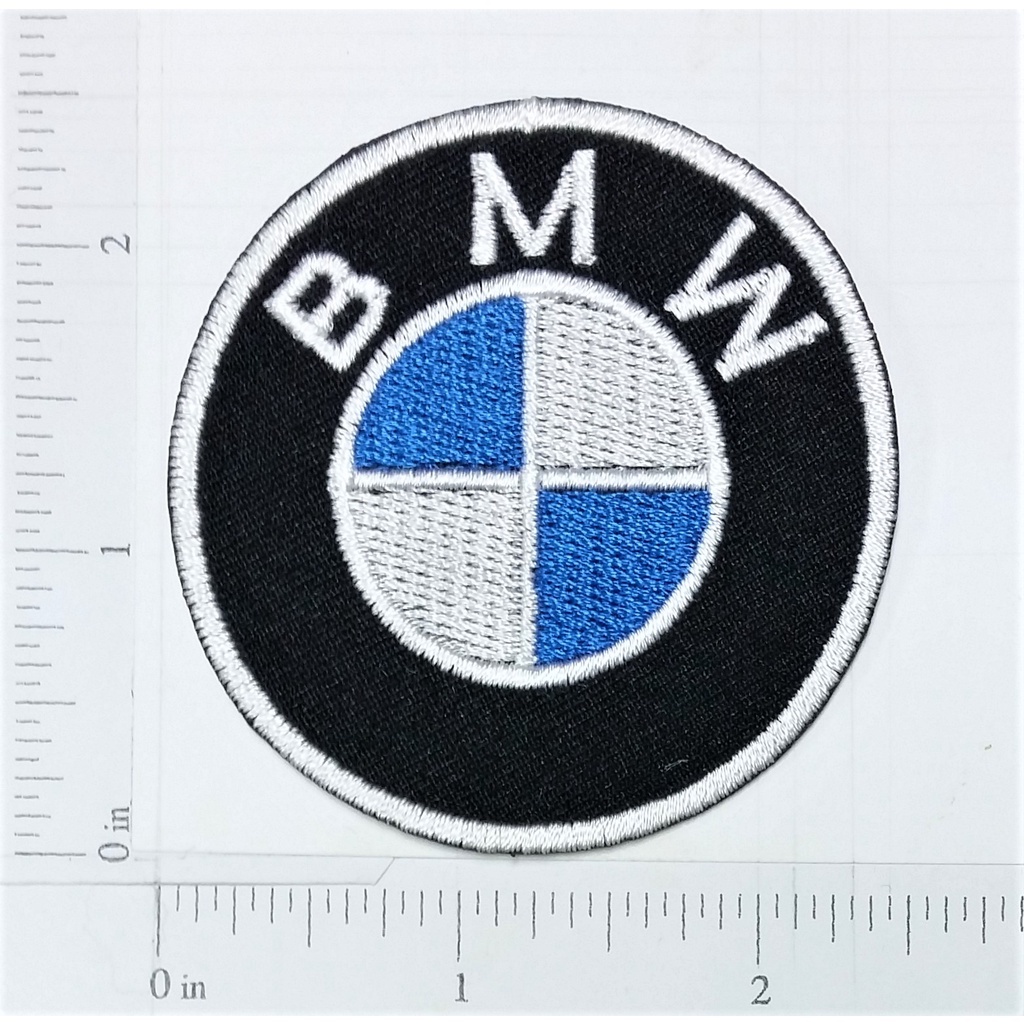 BMW Logo บีเอ็มดับบิว โลโก้ ตัวรีดติดเสื้อ เย็บติดเสื้อ อุปกรณ์ตกแต่งกาย