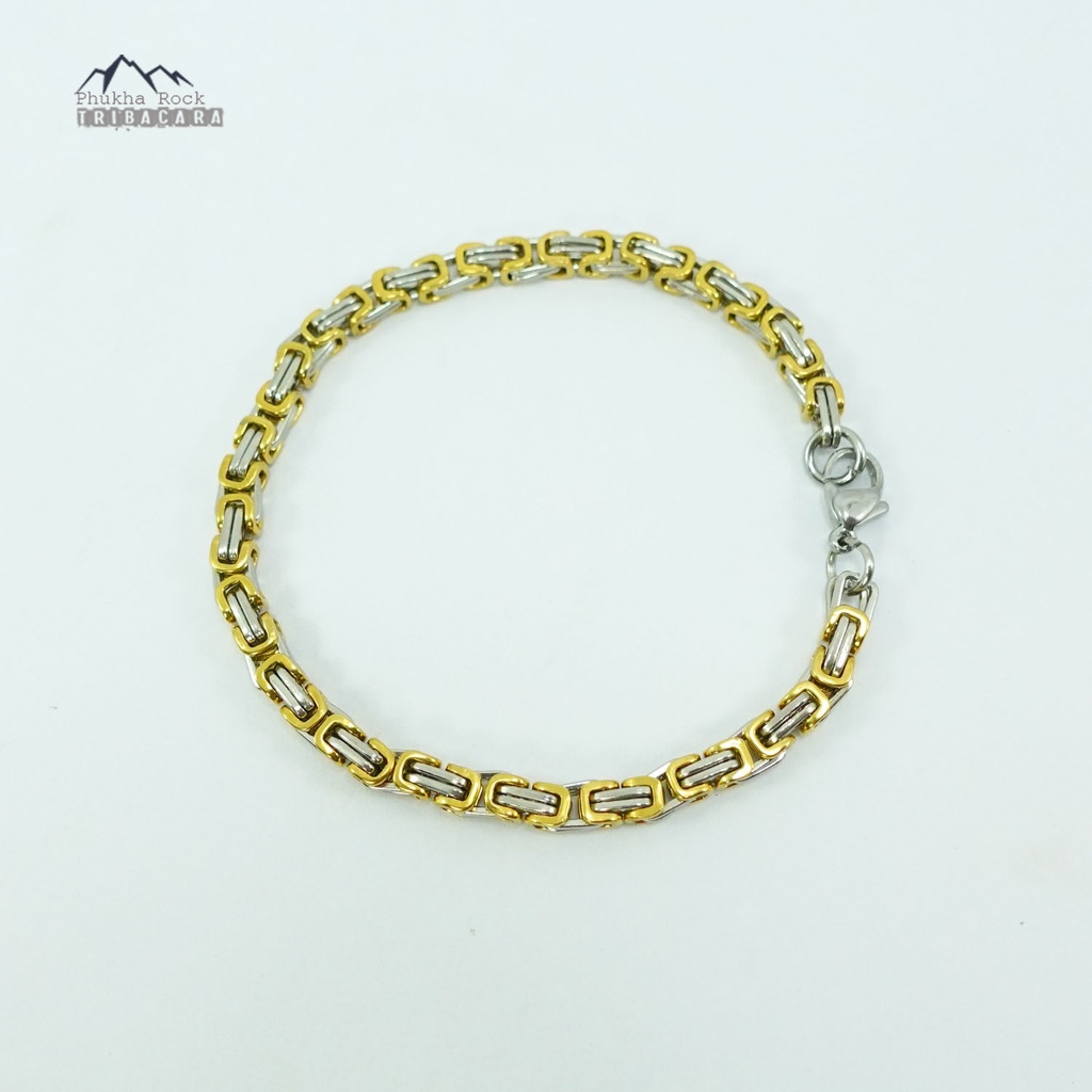 BN33 สร้อยข้อมือ สแตนเลส ลายบาหลี สแตนเลสแท้  สร้อย กำไล สร้อยสแตนเลส ลายโซ่ สองกษัตริย์
