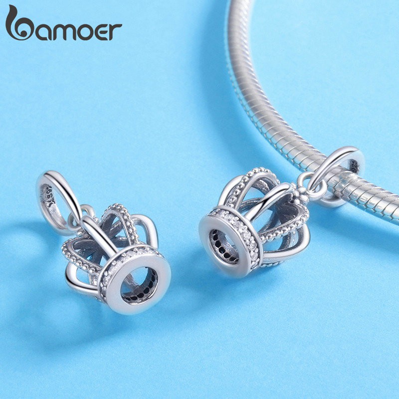 Bamoer สร้อยข้อมือ และสร้อยคอ เงินแท้ 100% 925 DIY SCC240