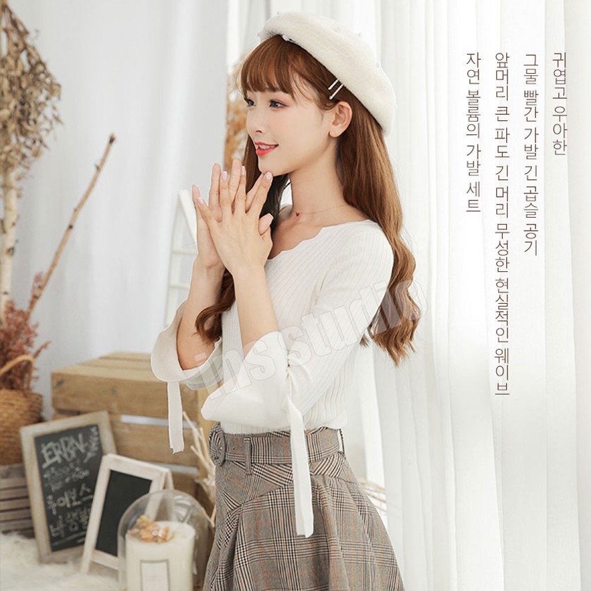 Barsamiea Caramel brown women long wig