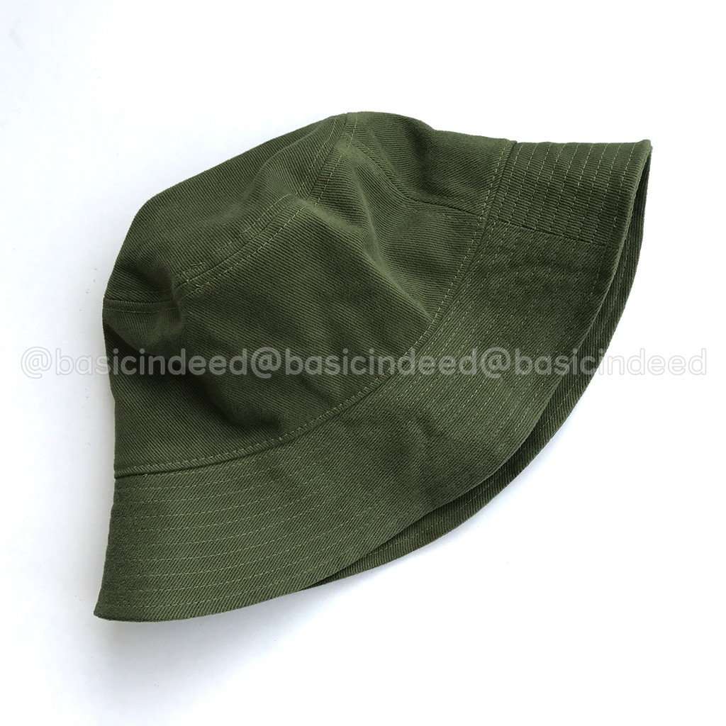 Basic Indeed Bucket hat 54cm. หมวกบักเก็ต ไซส์เล็ก **รุ่นไม่มีสายคล้อง** 54 ซม. หมวกเด็ก ปีกรอบ บัคเก็ตเด็ก