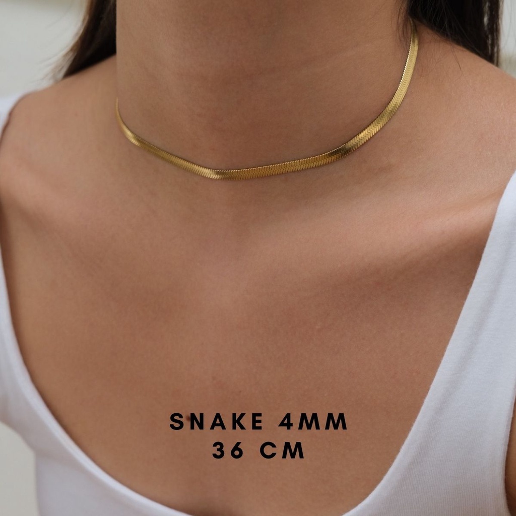 Bemet snake chain 4mm Gold/Silver