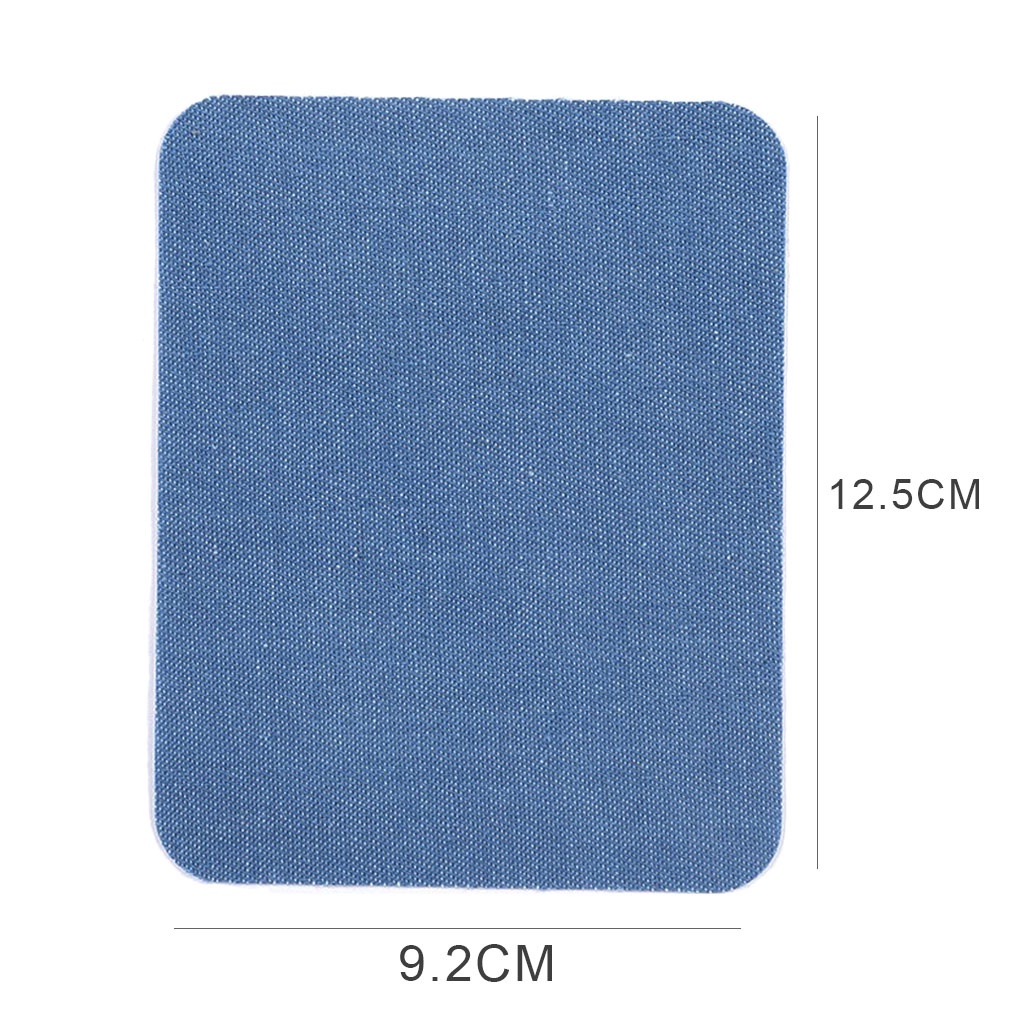 [Biho] 12PCS/Set Denim Patches Heat Transfers Iron on Repair Jeans Elbow Knee Back Patch Clothes Stickers Decoration