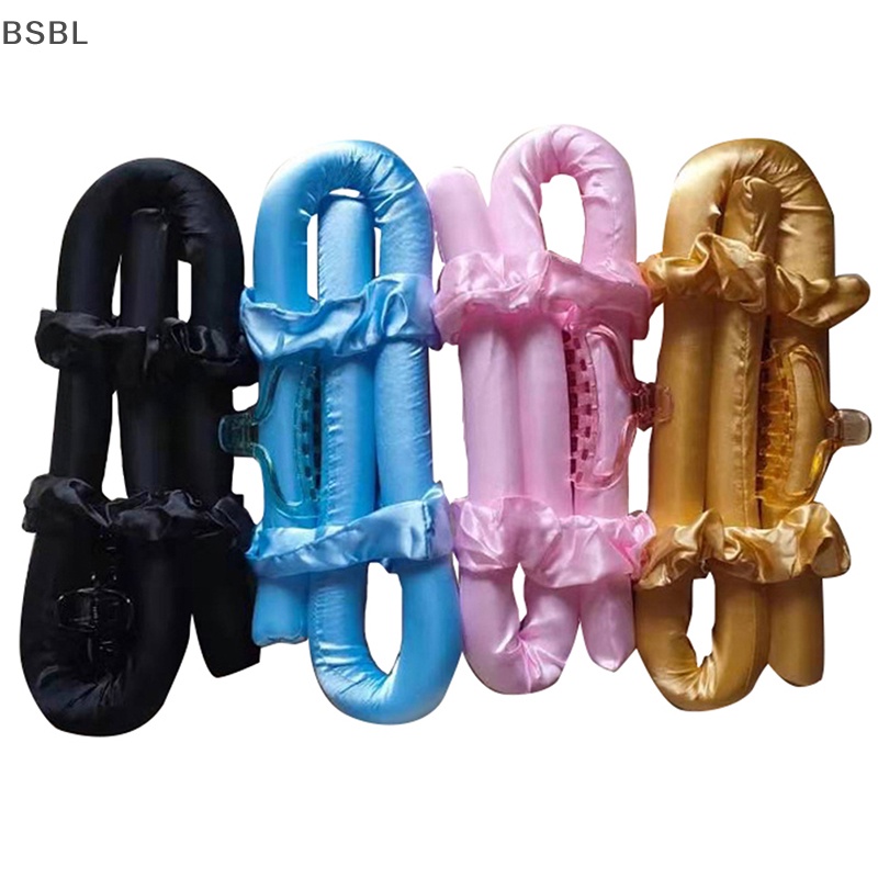 Bsbl โรลม้วนผม ริบบิ้นผ้าไหม ไร้ความร้อน BL