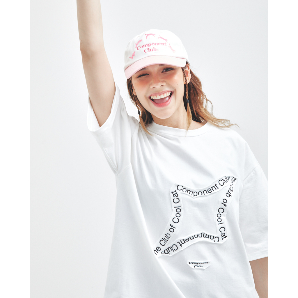 COMPONENT CLUB CAP - DENIM AND PINK CAT CLUB