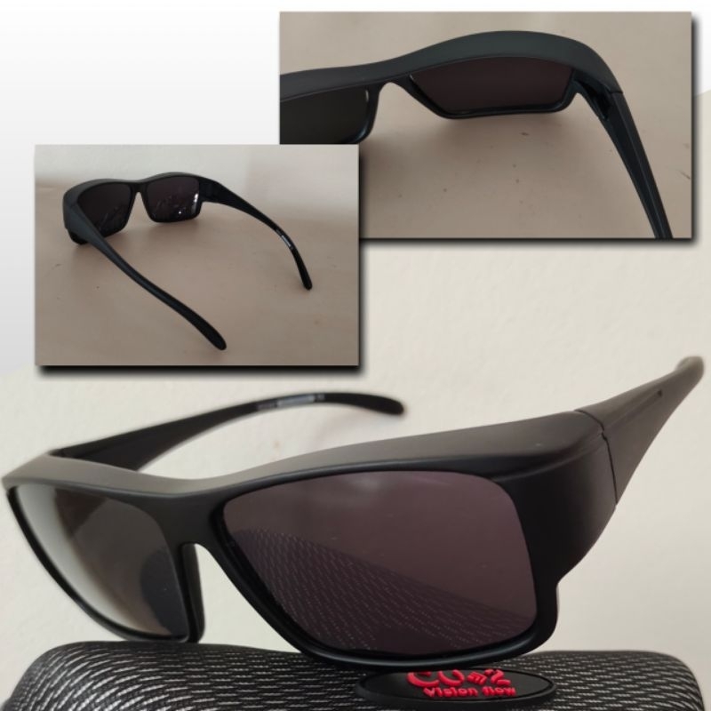 CU2รุ่น 025 แว่นตากันแดดครอบ เลนส์Polarized แว่นตาครอบ แว่นครอบ แว่นครอบกันแดด