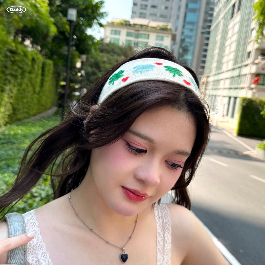 DADDY | Be My Luck Headbands ที่คาดผมลายใบโคลเวอร์ สุดน่ารัก