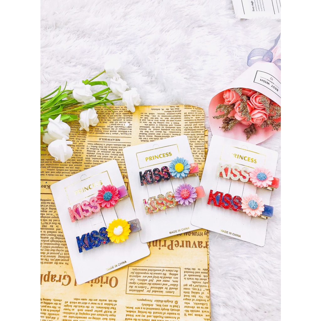 DIY Market กิ๊บแผง กิ๊บเกาหลี งานแฮนด์เมด (1ชิ้น/6ชิ้น) สุ่มสี/สุ่มแบบ  E136 ver.1
