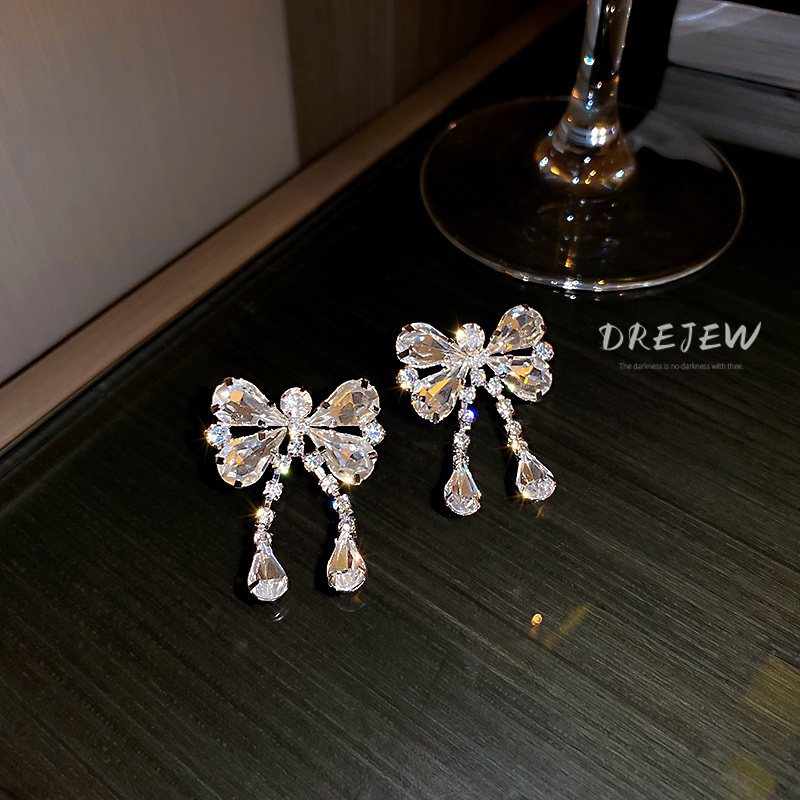 DREJEW แฟชั่นบุคลิกกุทัณฑ์เพชรสร้อยคอเพชรเต็มผู้หญิง
