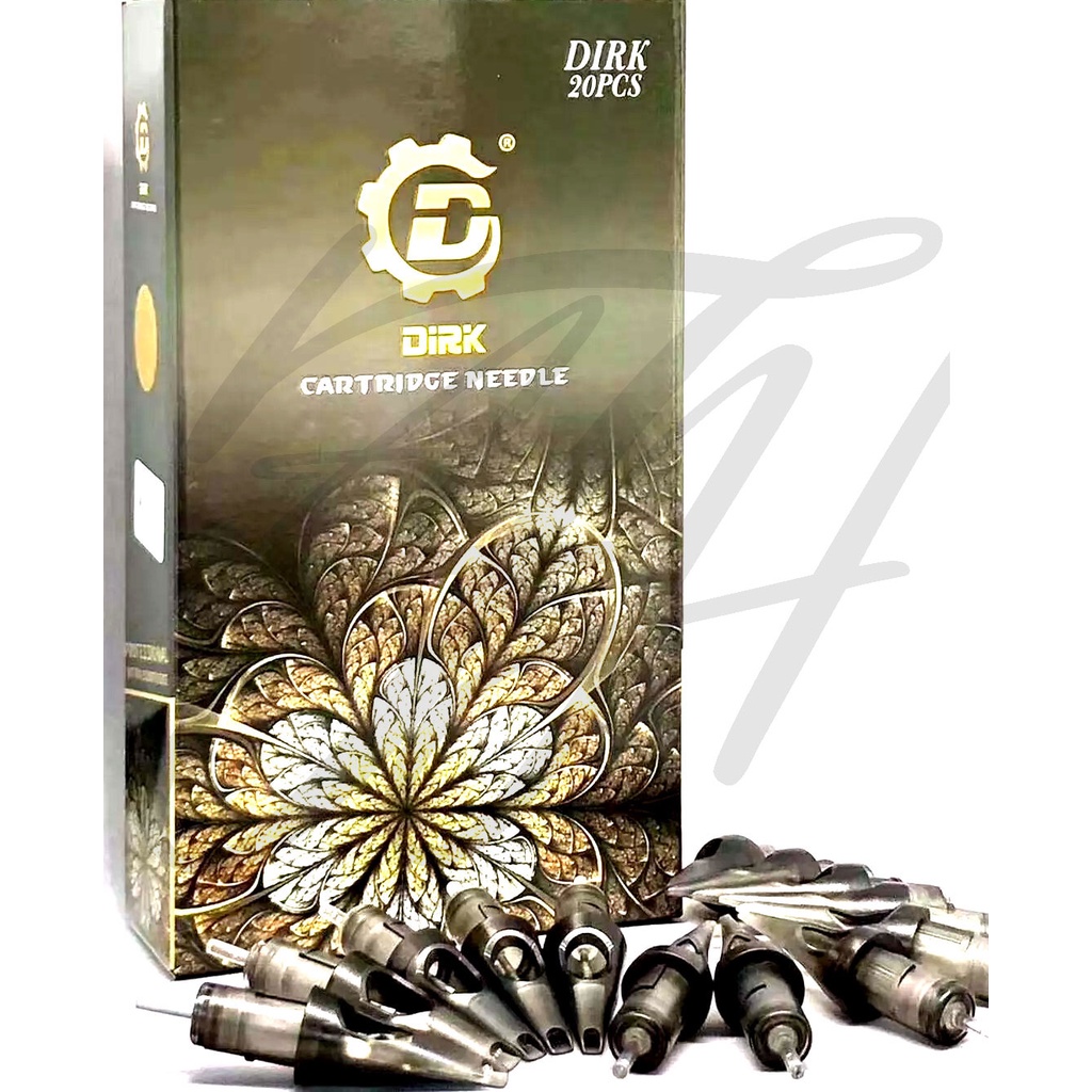 Dirk อุปกรณ์สัก สำหรับเครื่องฮอค เข็มฮอคลงสี RM (หัวโค้ง) (5เล่ม)