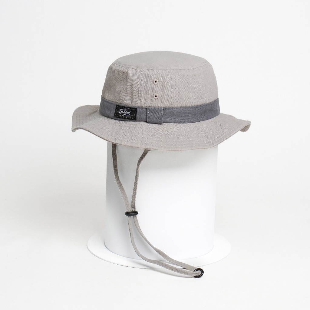 G002 Grey หมวกเดินป่า สไตล์สตรีทวินเทจ งานคอตตอนฟอกพิเศษ สีทูโทน เบา สวย ใส่สบาย