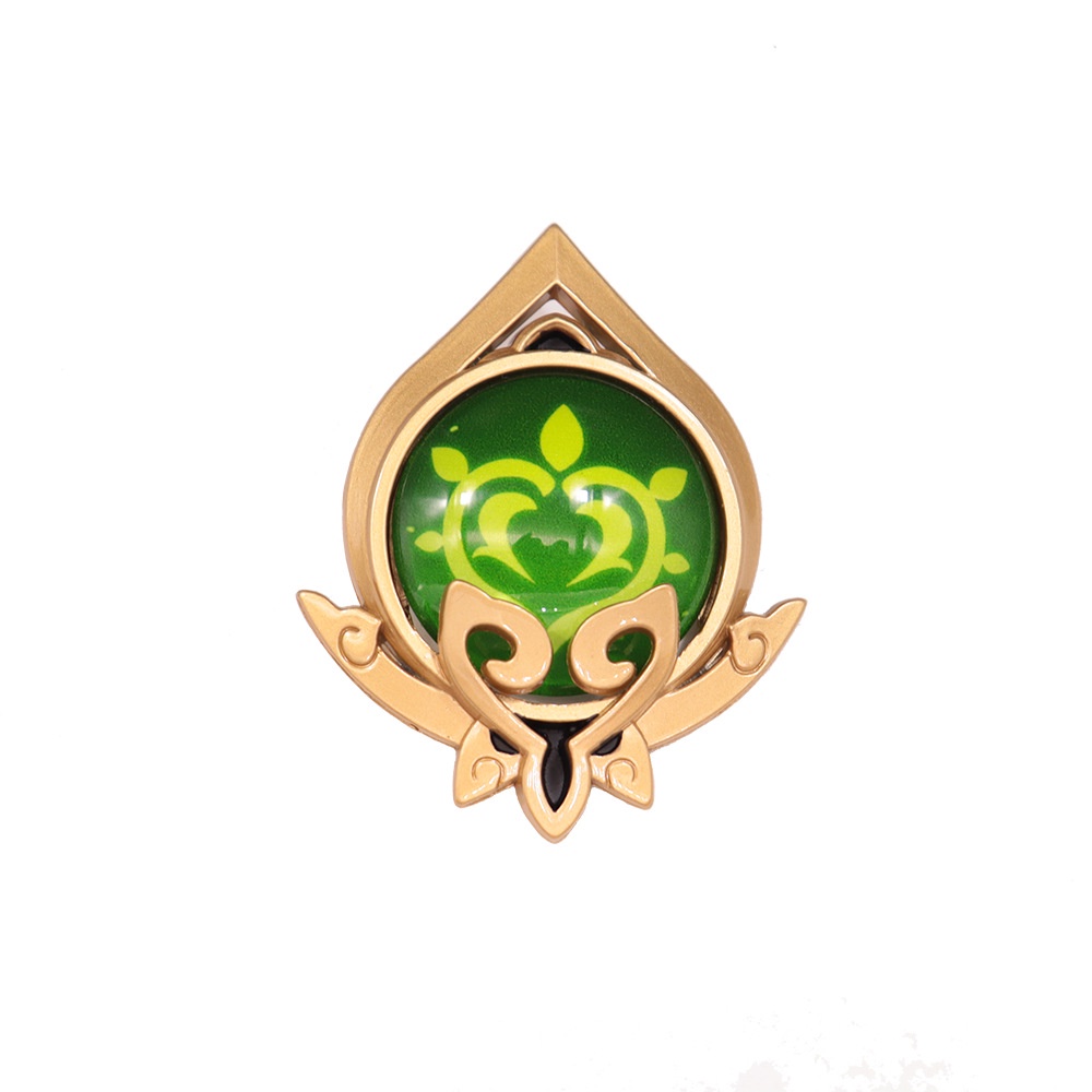 Genshin Impact Sumeru Pins เข็มกลัดวิสัยทัศน์ Lnazuma Tighnari Collei Dori Nilou 7 Element Weapons Eye Of Original God Badge