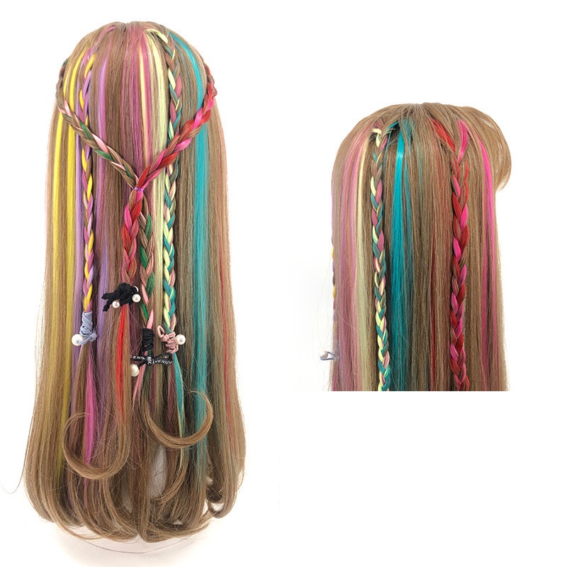 HOT  Hair Piece Color แฮร์พีช ช่อไฮไลท์ วิกผมผู้หญิงหลากสีวิกผมมนุษย์วิกผม 55 ซม กิ๊บช่อผม ไฮไลท์