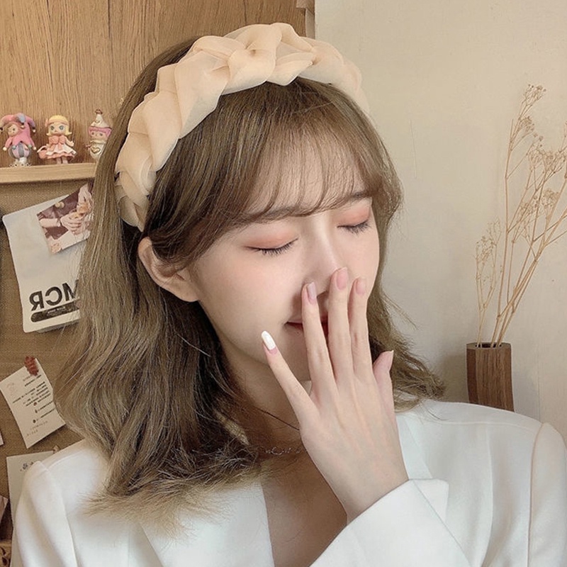 INS แฟชั่นสีสันชีฟองมือถักกิ๊บหญิงคุณภาพสูงของขวัญวันเกิด