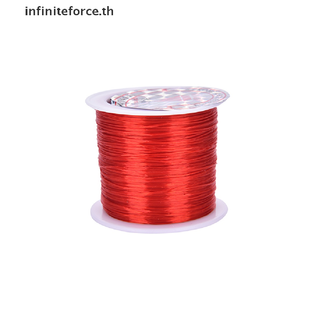 [INTH] สายเชือกยืดหยุ่น 50 เมตร 0.5 มม. สําหรับทําสร้อยคอ สร้อยข้อมือ [Better]