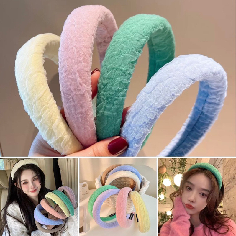 Jolie Wiwii (สินค้าพร้อมส่ง) ที่คาดผมฟองน้ำ ที่คาดผมเกาหลี