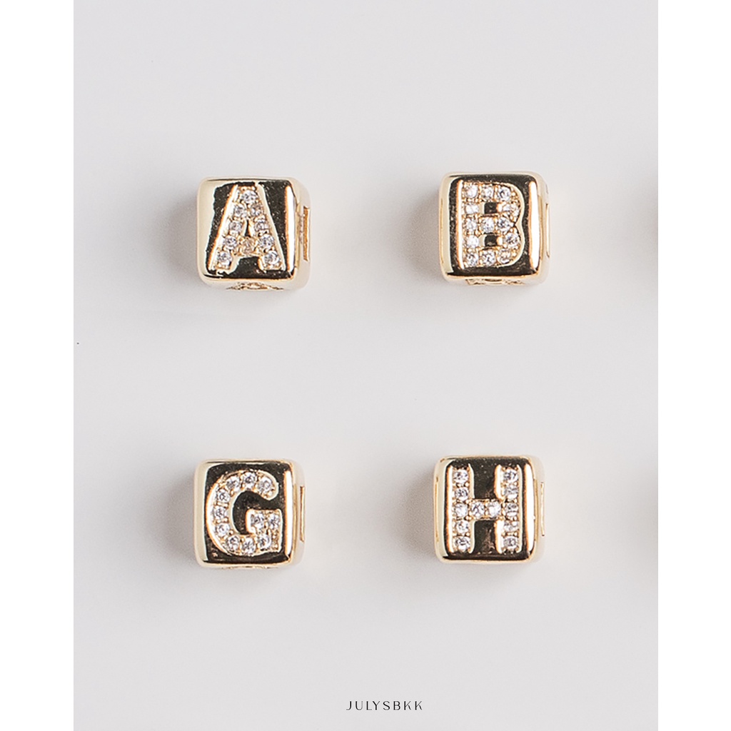 Julys - cube alphabet charms