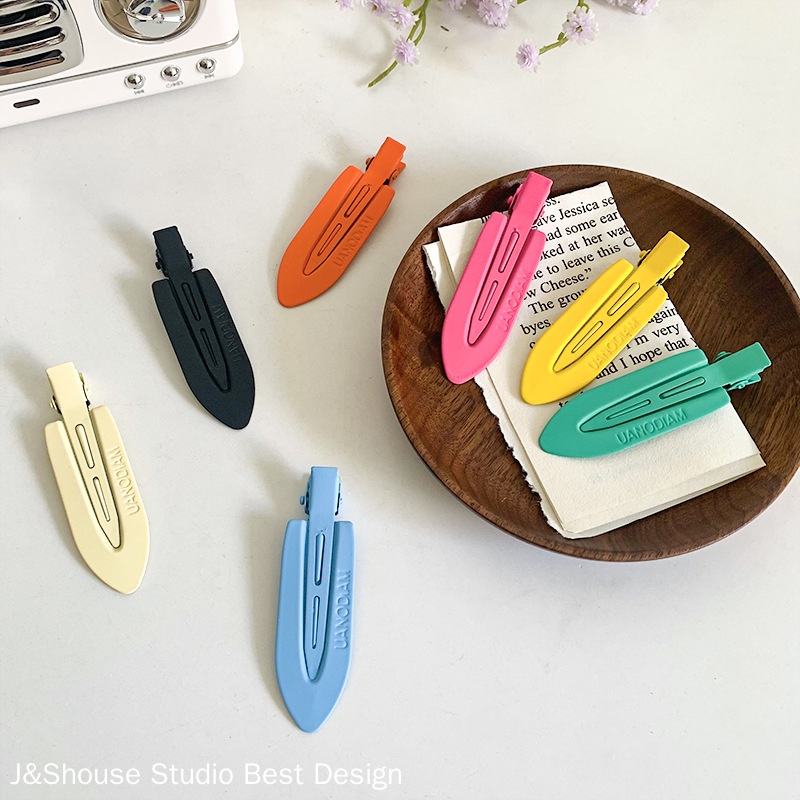 Kf383 กิ๊บติดผม โลหะ สีแคนดี้ แฟชั่นเกาหลี สําหรับแต่งหน้า เครื่องประดับผม