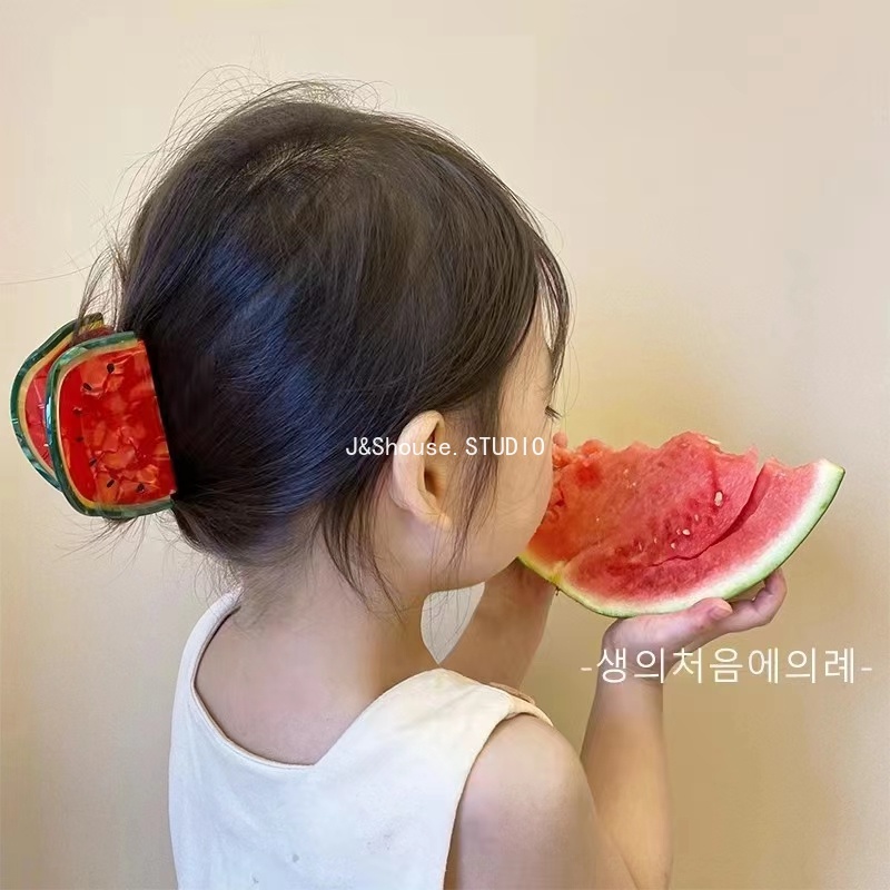 Kf644 ใหม่ กิ๊บติดผม รูปผลไม้น่ารัก ขนาดเล็ก และขนาดกลาง สไตล์เกาหลี สําหรับผู้หญิง