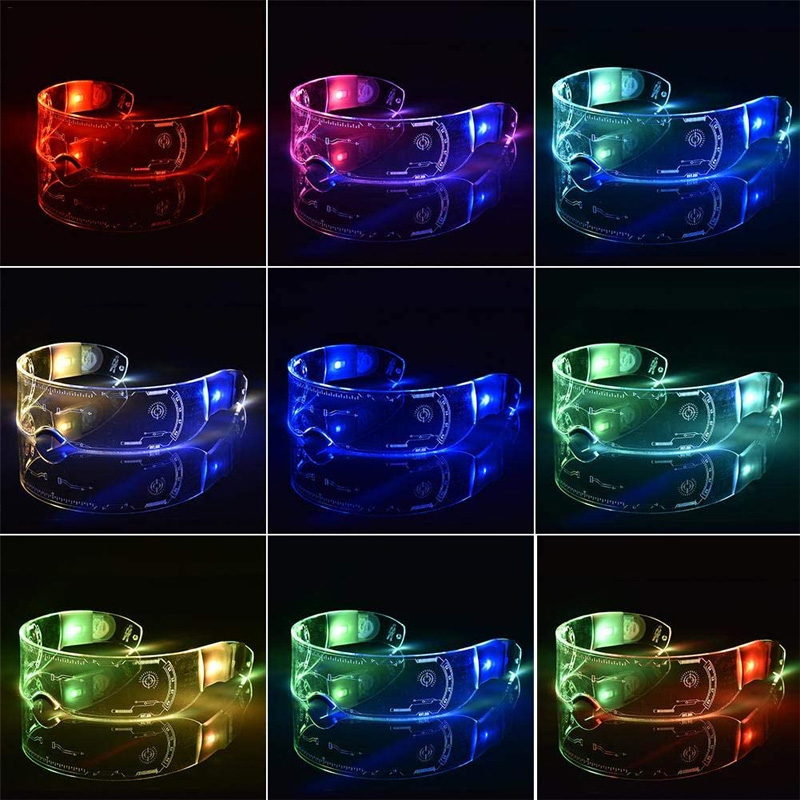 LED แว่นตา 7 สี อุปกรณ์ปาร์ตี้