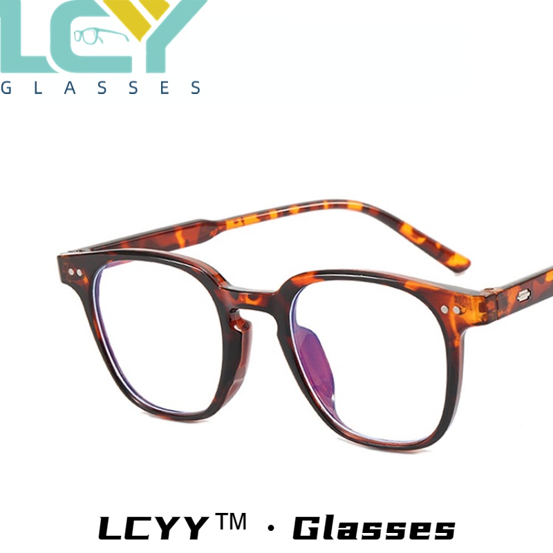 Lcyy2023 ใหม่ แว่นตาแฟชั่น ป้องกันแสงสีฟ้า สไตล์เรโทร สําหรับนักเรียน 5273